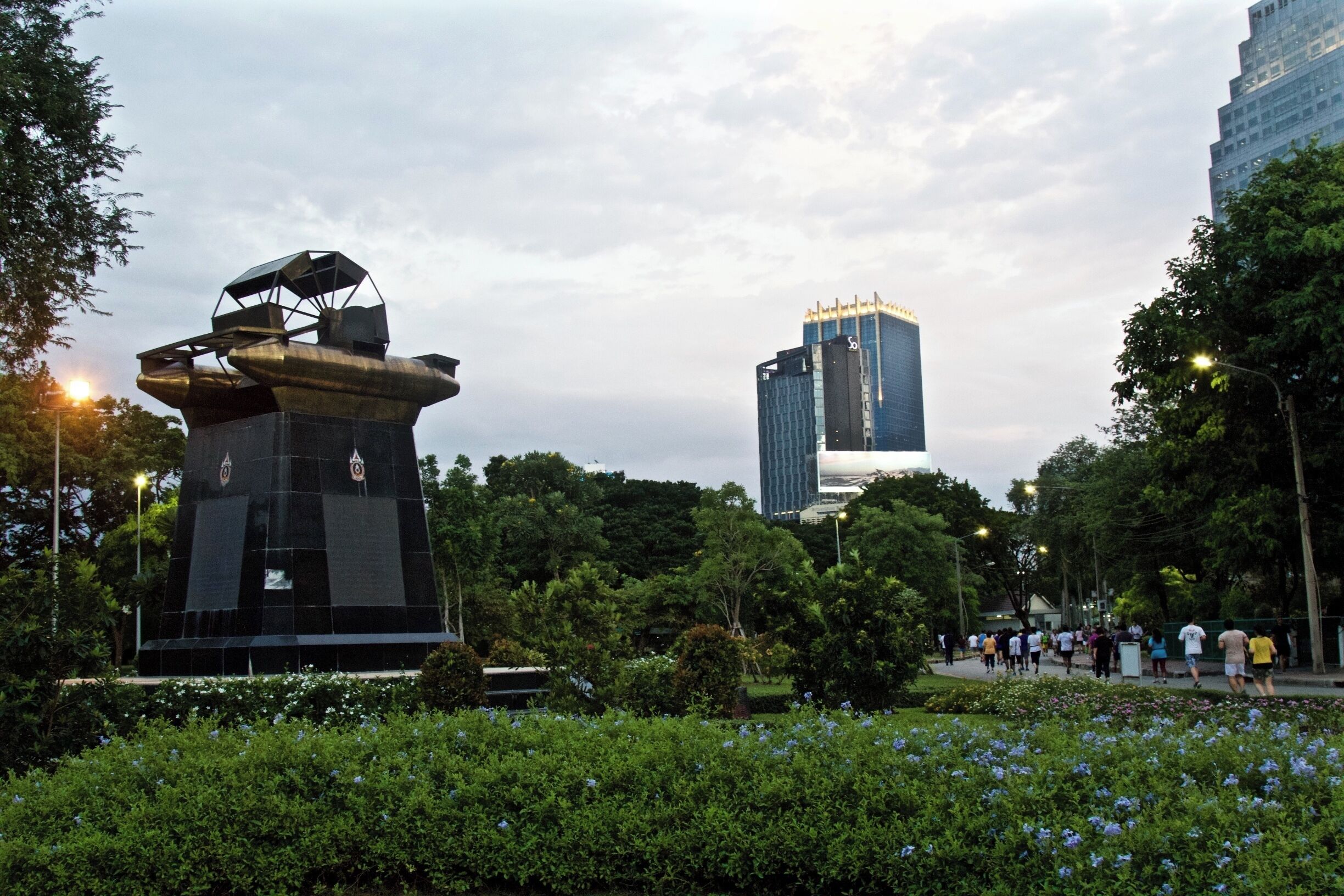 Lumpini is a beautiful park within the city. There are lakes to enjoy and it seems as if the whole city is using the running track and weight machines available. A nice place to spend a few hours while in the city. 