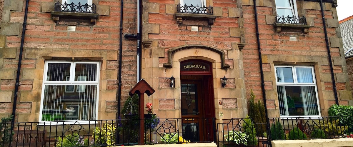 Inverness has many beautiful stone homes.
