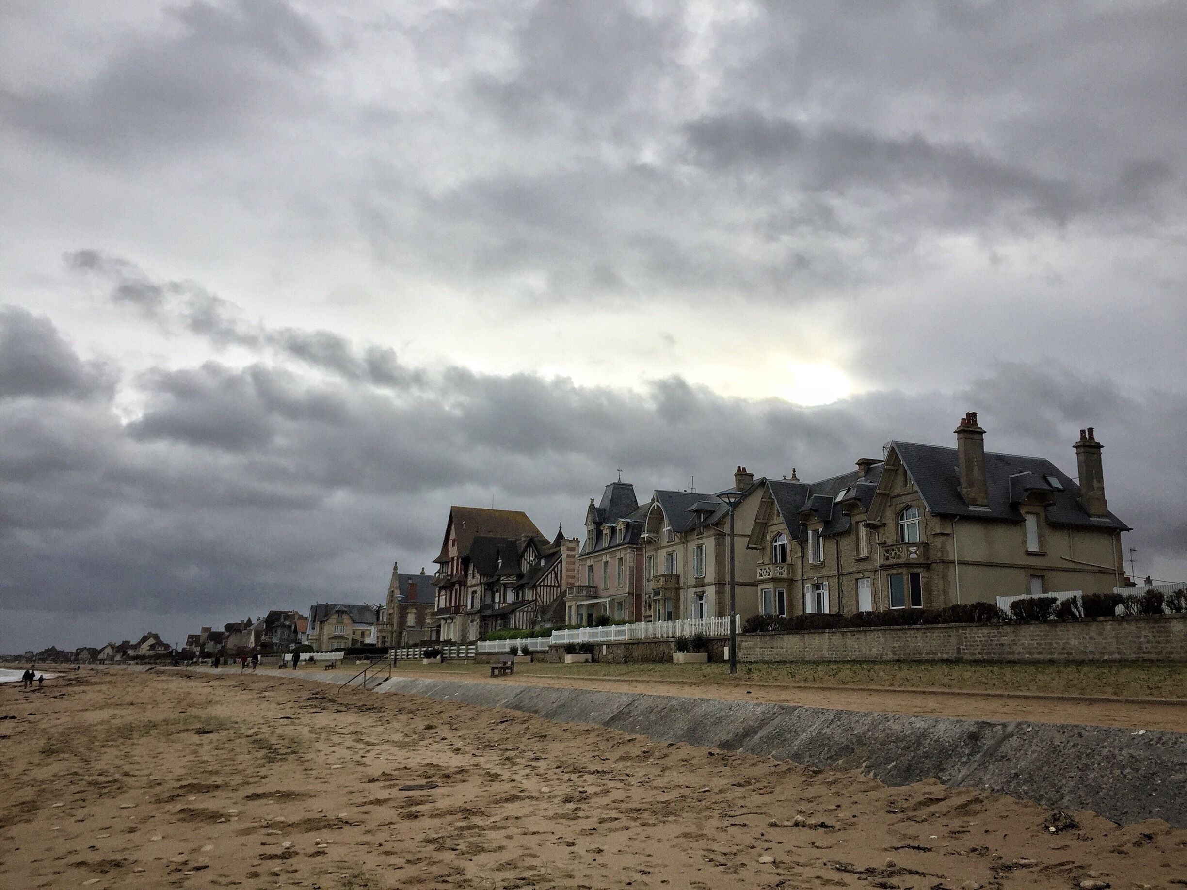 Norman coast in winter .