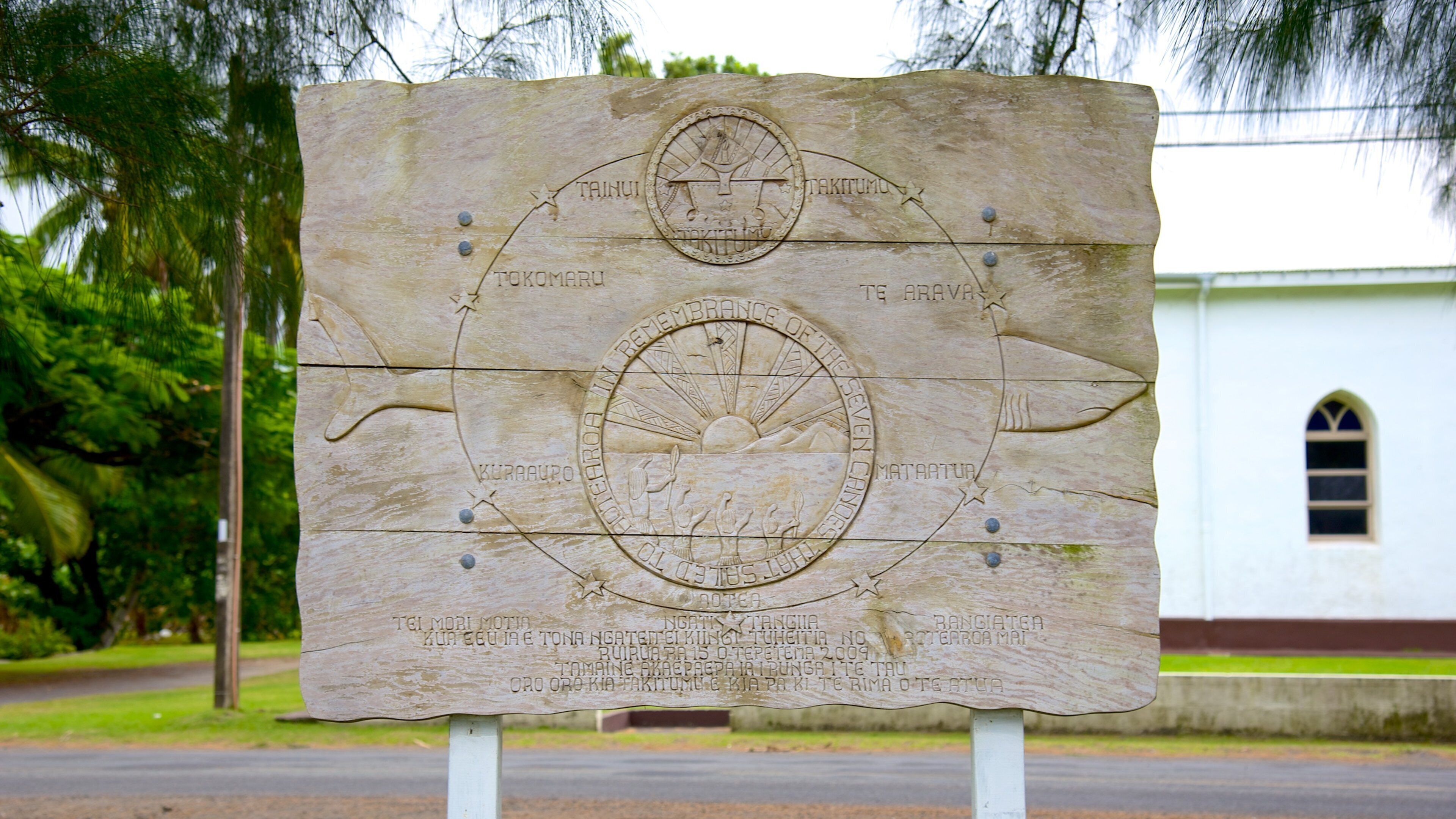 Ngatangiia som omfatter skiltning