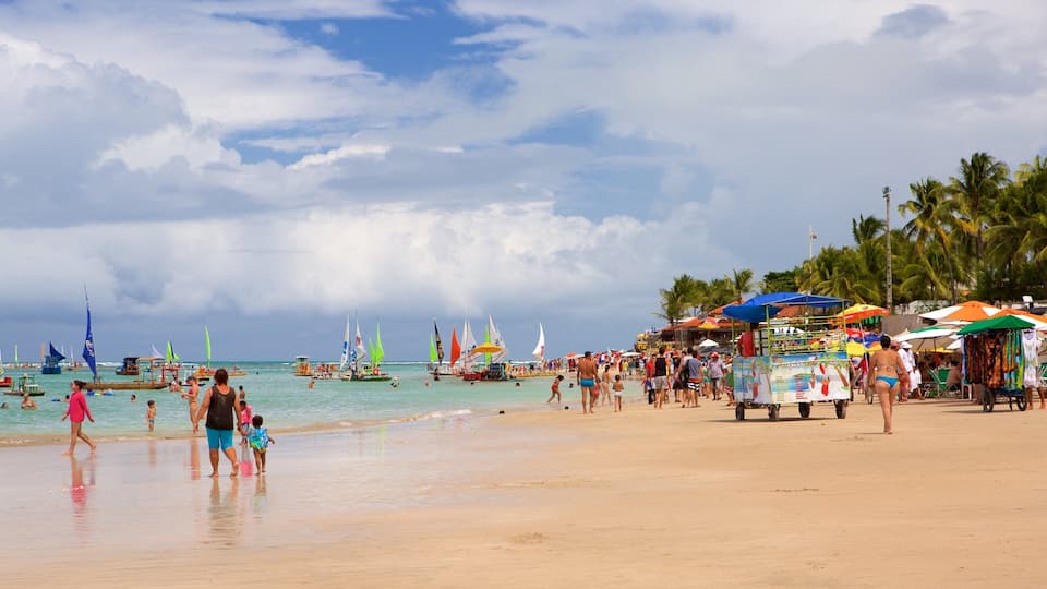 Porto de Galinhas featuring swimming, a sandy beach and general coastal views