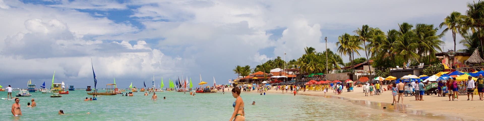 Porto de Galinhas og byder på udsigt over kystområde, en sandstrand og svømning