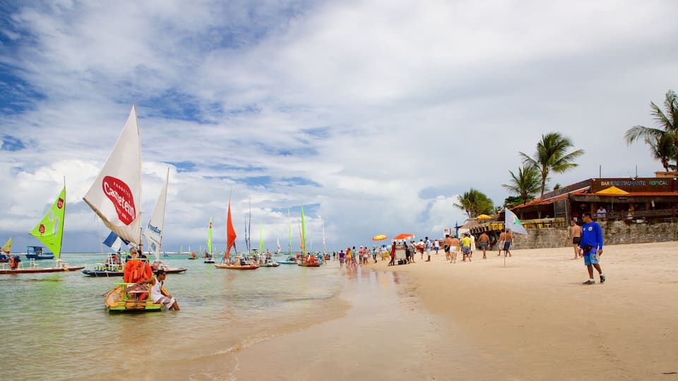 Porto de Galinhas featuring sailing, a sandy beach and rafting