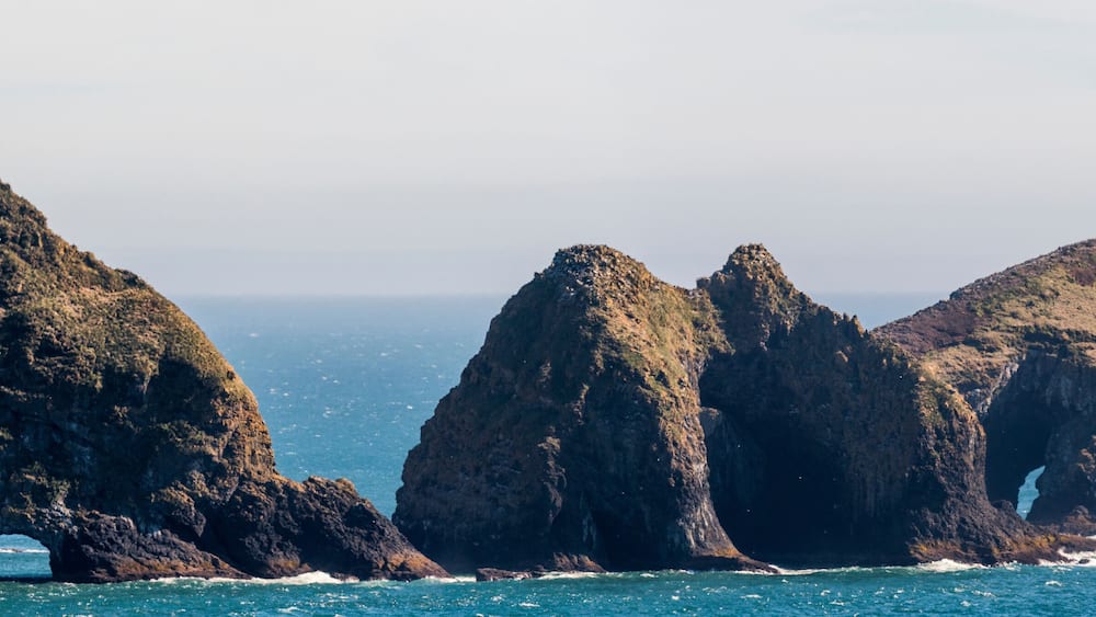 Three Arch Rocks, visible from Cape Meares on the Oregon coast; Oceanside, Oregon, United States of America