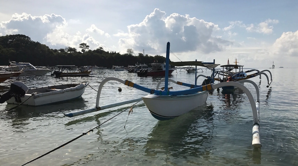 Jukung fishing boats at Padangbai, Bali