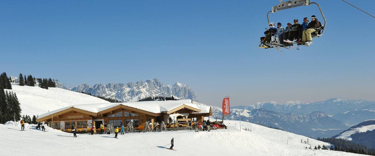 Scheffau am Wilden Kaiser featuring snow and a gondola