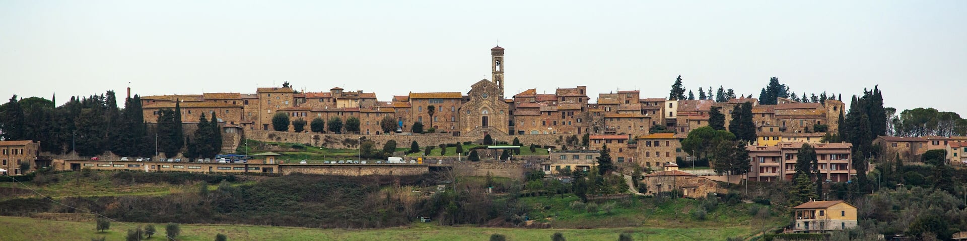 Tuscan landscape with ancient buildings of Barberino Val D'elsa, Town of Tuscany region in Italy.; Shutterstock ID 1011944050; Purchase Order: -