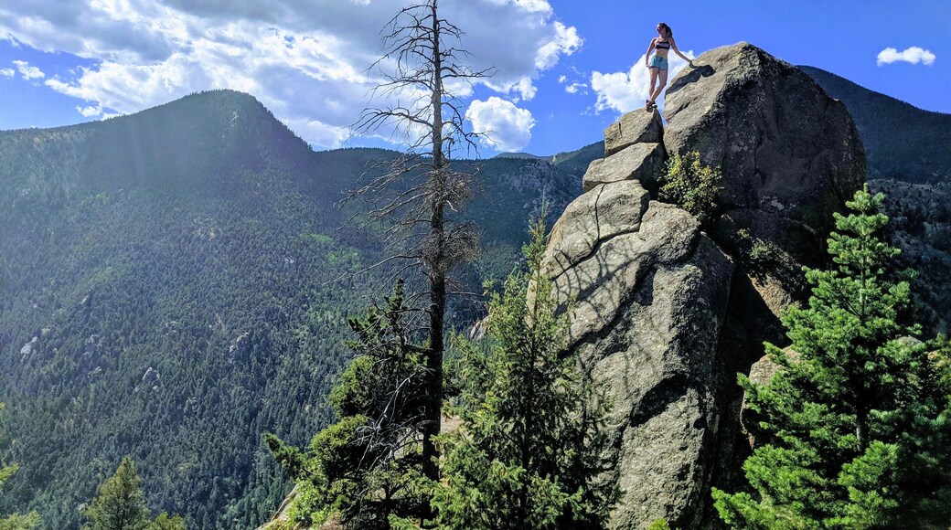 After the 2,768 steps of the Manitou Incline, I decided I also really needed to climb this rock. #worthit #adventure