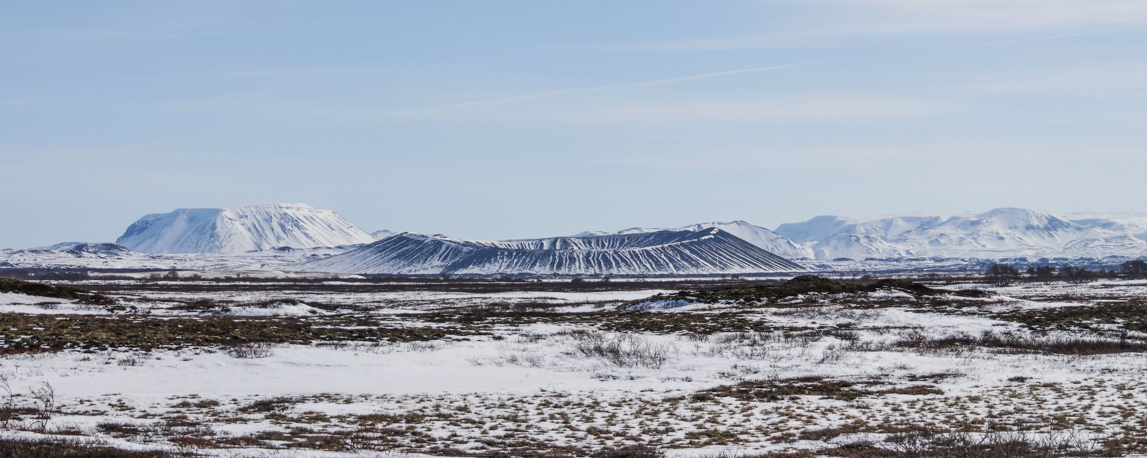 Panorama picture of moutain in Iceland