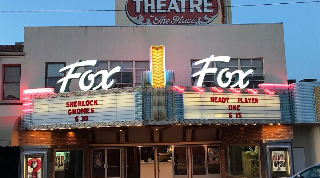 A little past it's prime and in need of a neon tuneup, the Fox Theater "is the place to be" in Taft.