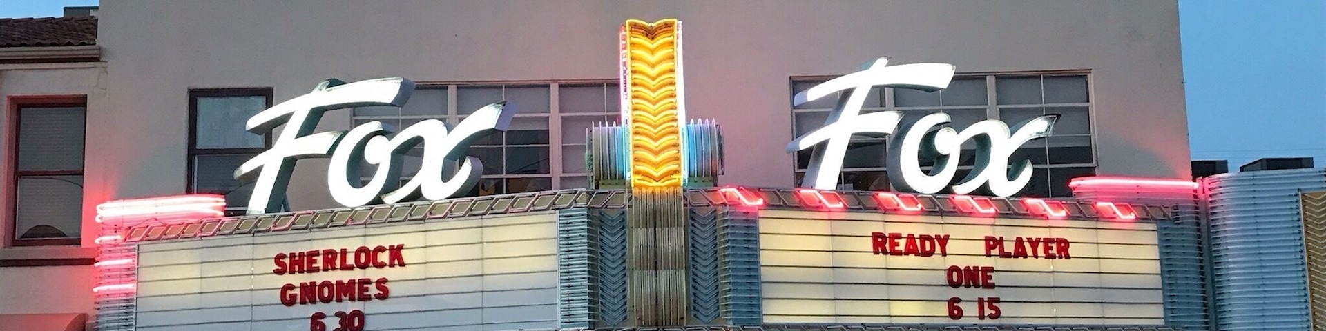 A little past it's prime and in need of a neon tuneup, the Fox Theater "is the place to be" in Taft.
