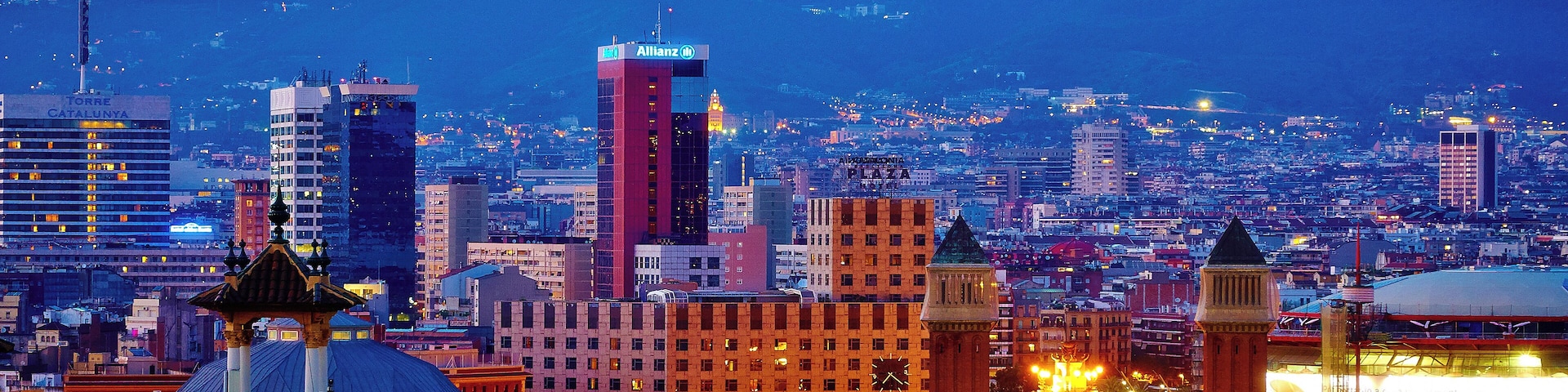 Barcelona Blue hour in Barcelona from MontJuic Visit my travel blog earthincolors.wordpress.com to see my best pics and read my travel stories . **** COPYRIGHT AND CC INFORMATION **** If you like and want to use my photos you can do it for free BUT first you HAVE to read and respect my rules and policy reported in my profile page here www.flickr.com/people/aigle_dore/ Thanks