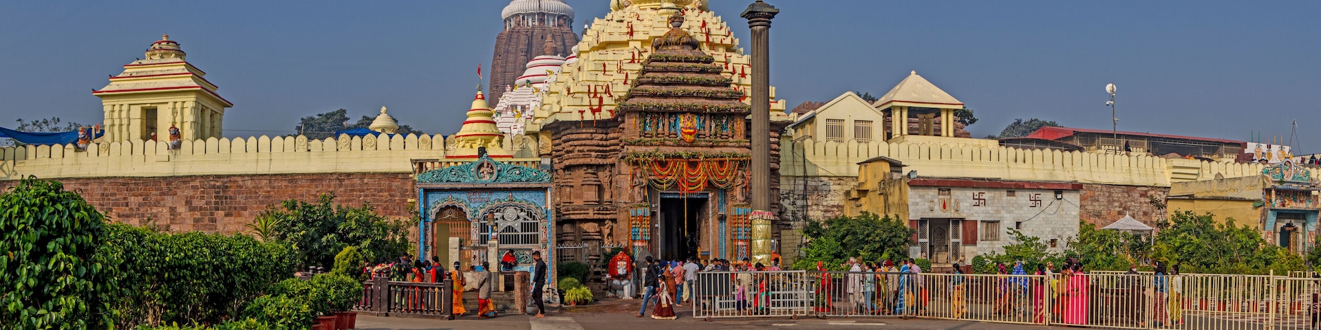 Sri Jagannath Temple in Orissa State of India. Constructed in 1000AD this temple is famous for its Chariot Ritual popularly known as Rath Yatra