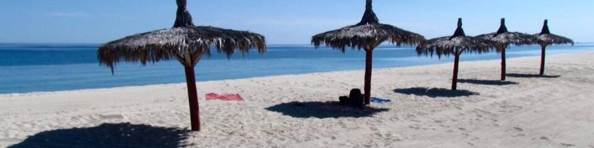 We stayed in the Yurts at Spa Buena Vista and a short walk down the beach are these palapas which are perfect for the hot sunny days. The beach here goes on and for miles.
The area is on top of natural hot thermal springs and some spots along the waters edge are actually to hot to stand on because of the thermals.
We also saw three different sea turtle nest marked for their safety and had the date the eggs were laid.
#BeachTips