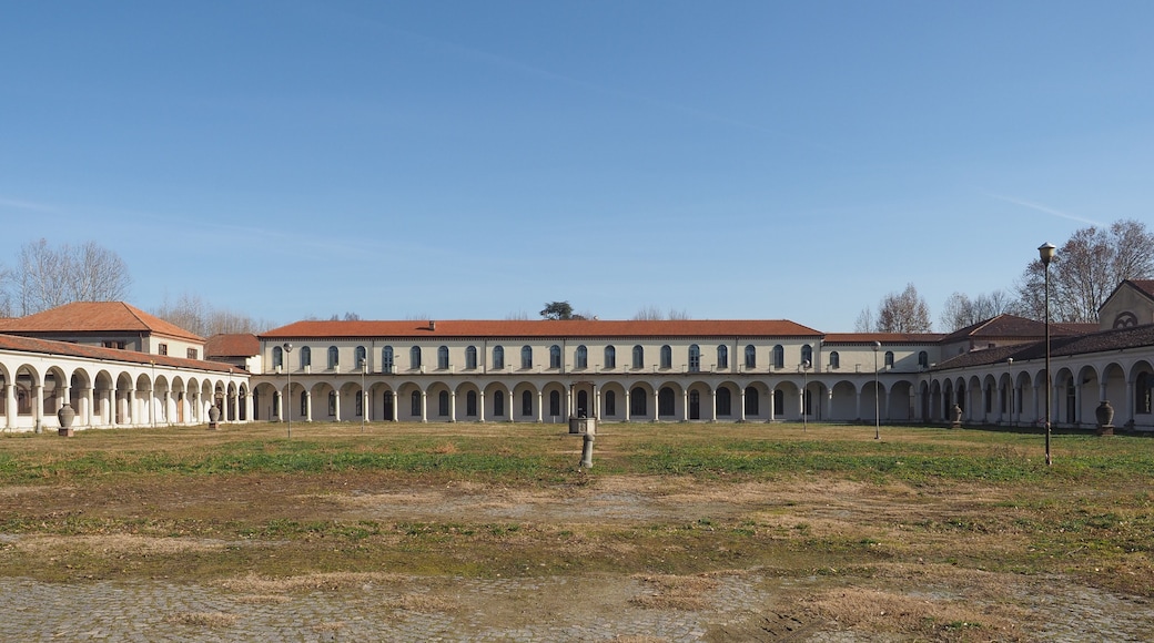 La Certosa former monastery and insane asylum entrance portal in