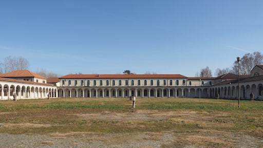 La Certosa former monastery and insane asylum entrance portal in
