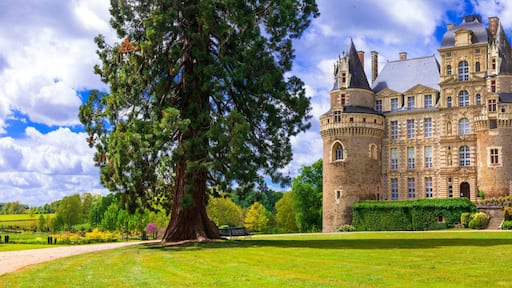 One of the most beautiful and mysterious castles of France - Chateau de Brissac, famous castles of Loire valley