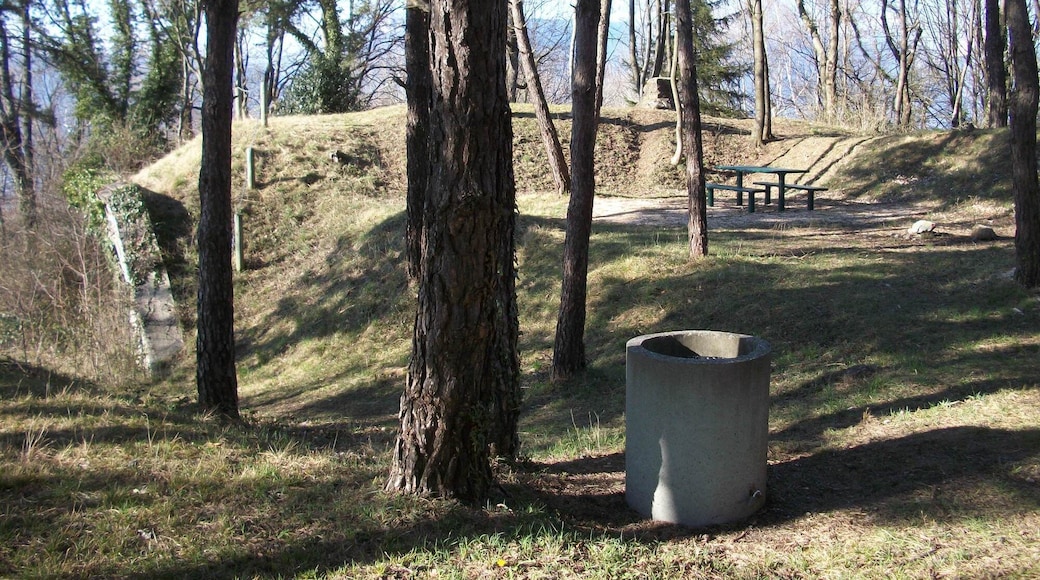Batteries hautes du Murier, Saint-Martin d'Hères, Isère, France. Old artillery site, from 1880s