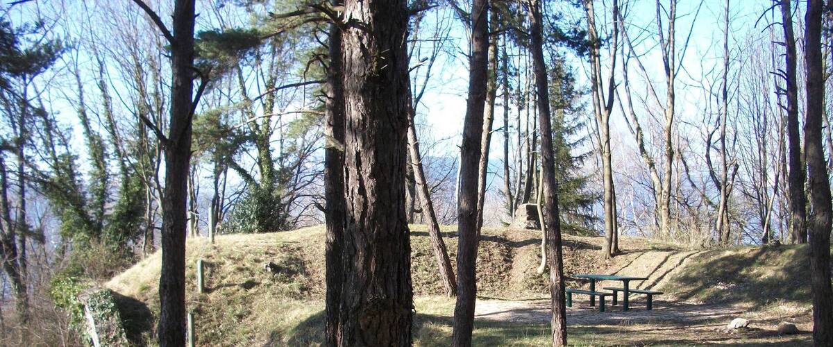 Batteries hautes du Murier, Saint-Martin d'Hères, Isère, France. Old artillery site, from 1880s