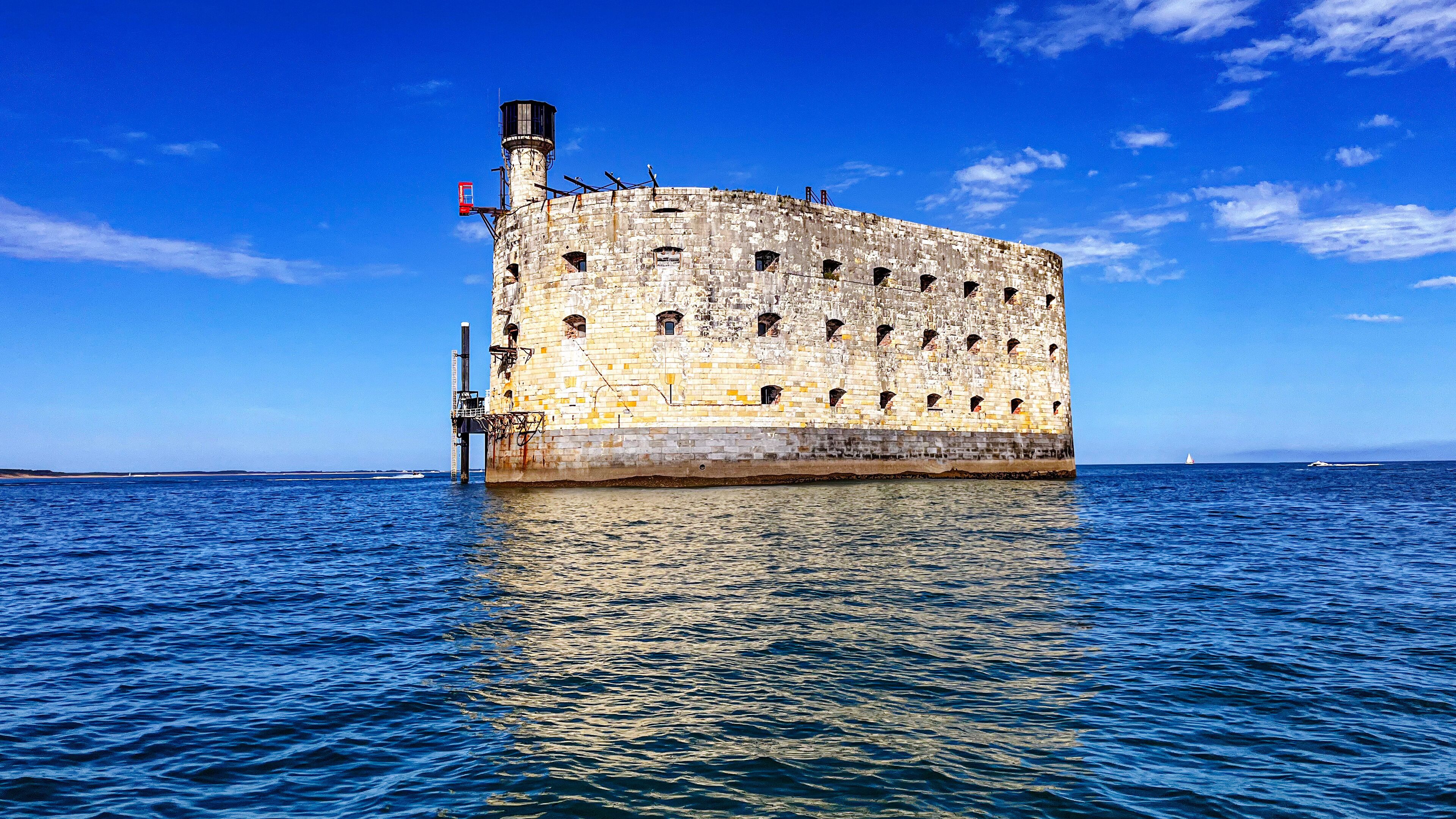 Fort Boyard between Oleron island and La Rochelle