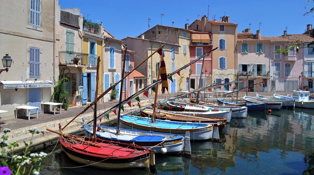 Beautiful small village at the seaside full of colours