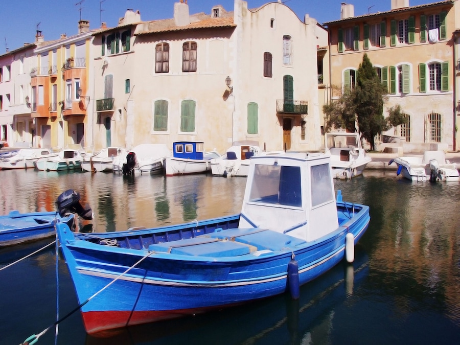 The resort town of Martigues, Marseilles France