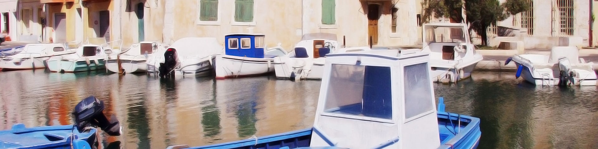 The resort town of Martigues, Marseilles France