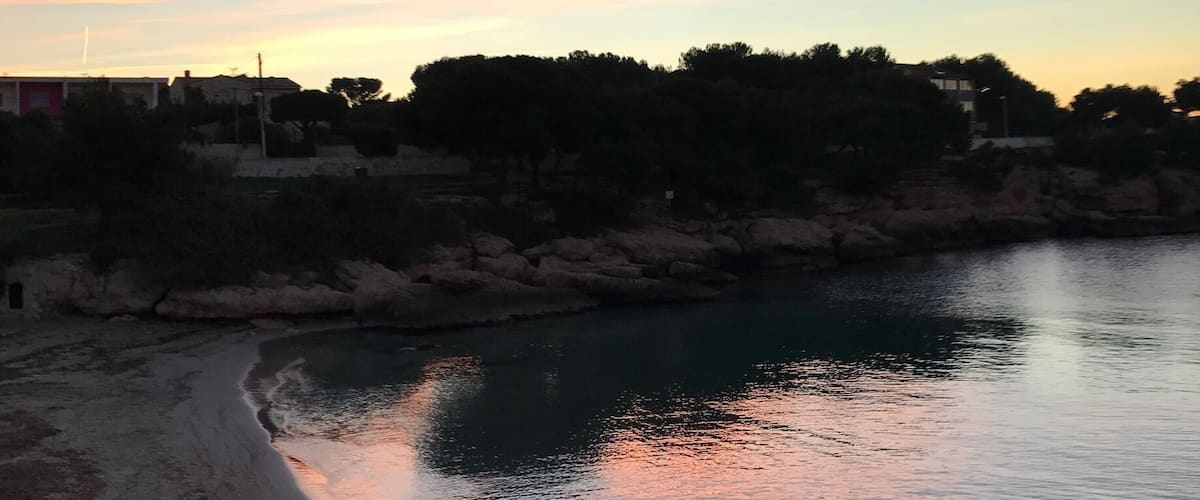 Morning beach , south of France