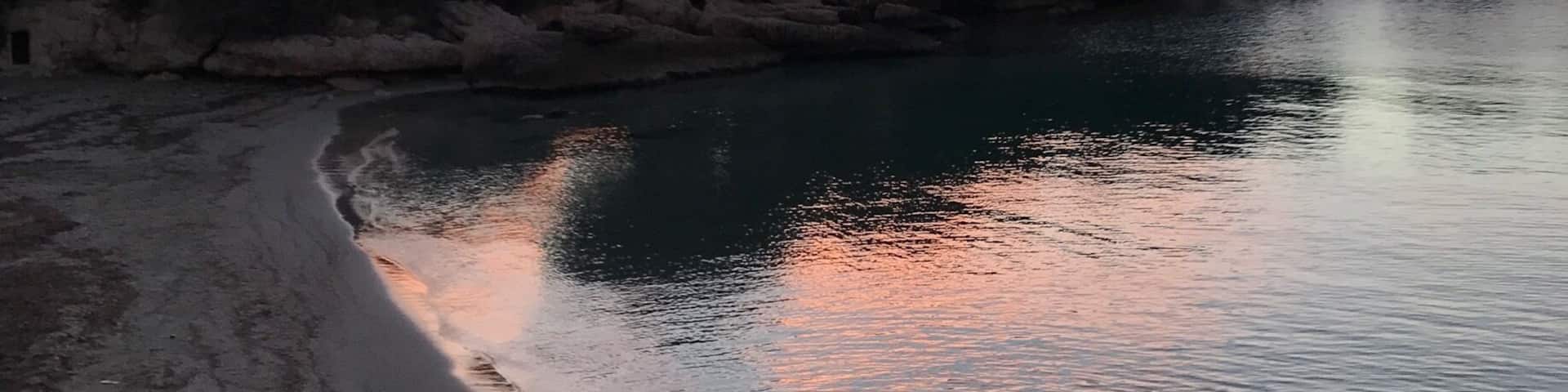 Morning beach , south of France