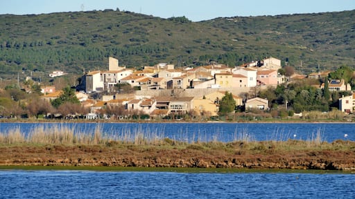 Le village de Balaruc-le-Vieux au bord de l’étang de Thau
