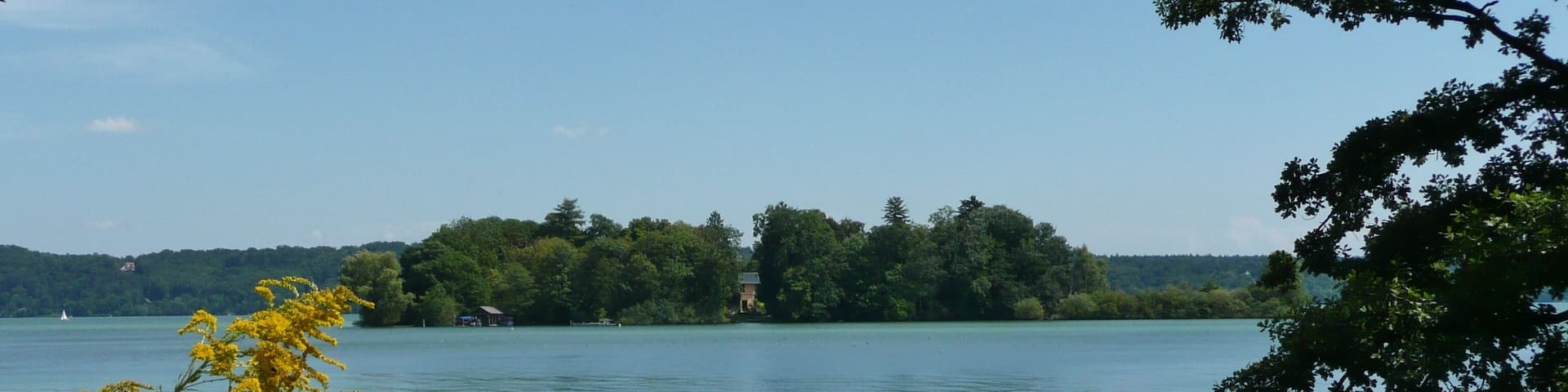 Blick auf die Roseninsel