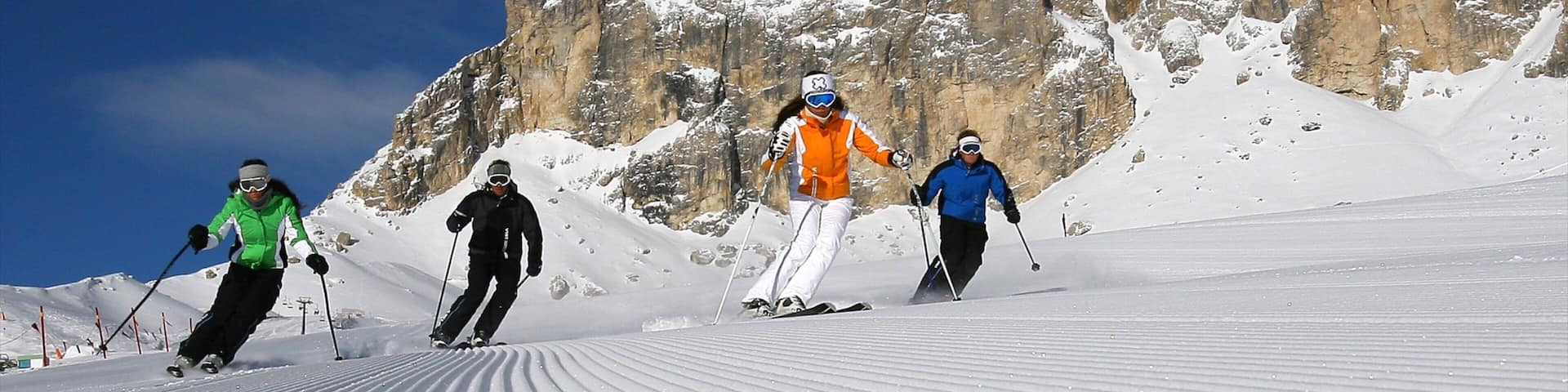 Fassa Valley which includes snow, snow skiing and mountains