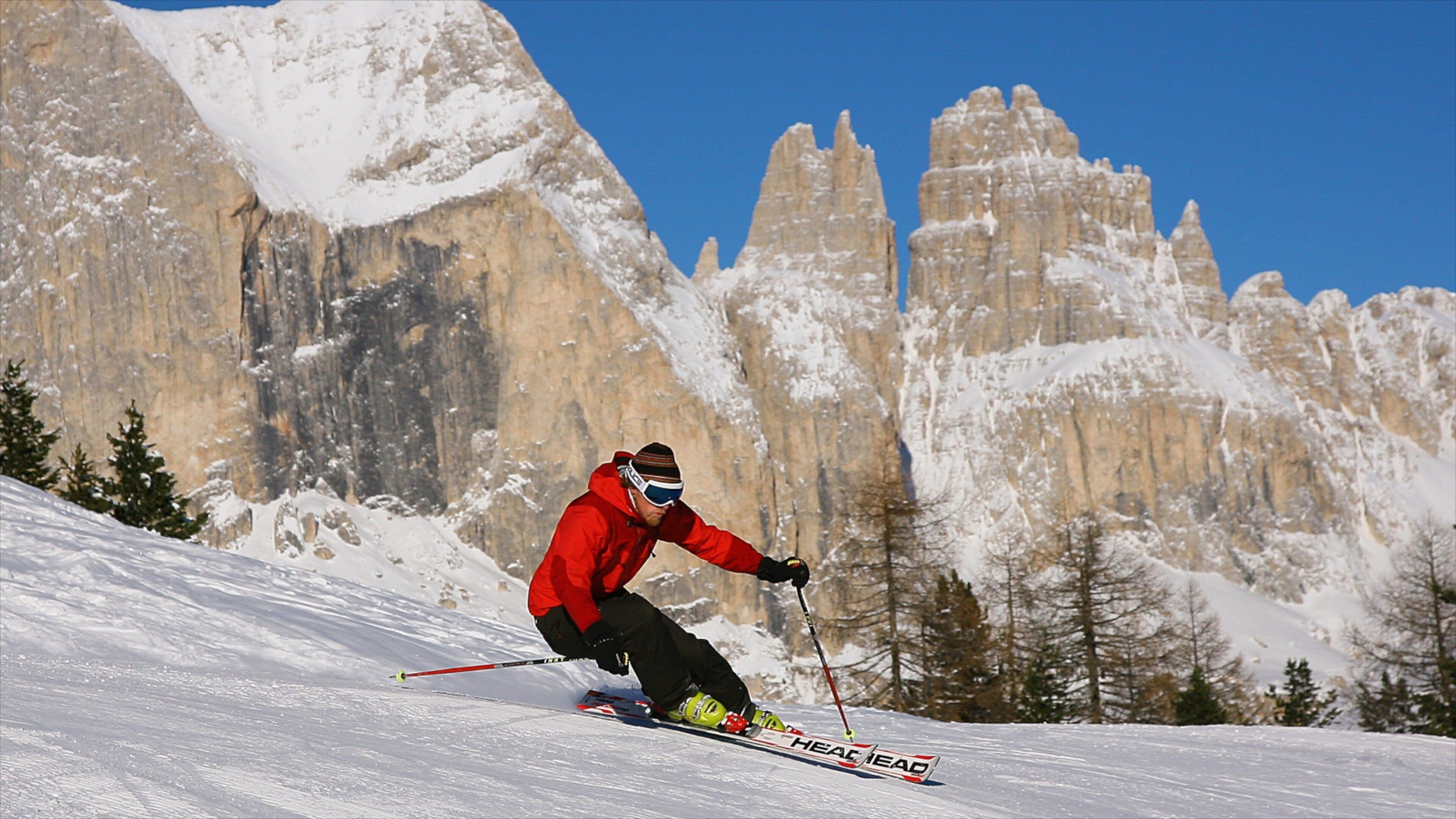 Fassa Valley featuring tranquil scenes, snow skiing and snow