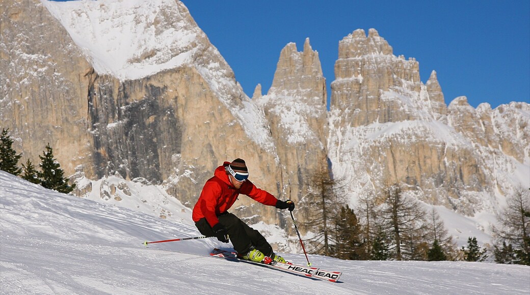 Fassa Valley featuring tranquil scenes, snow skiing and snow