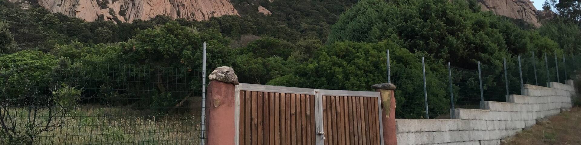 Majestic granite hills in San pantaleo