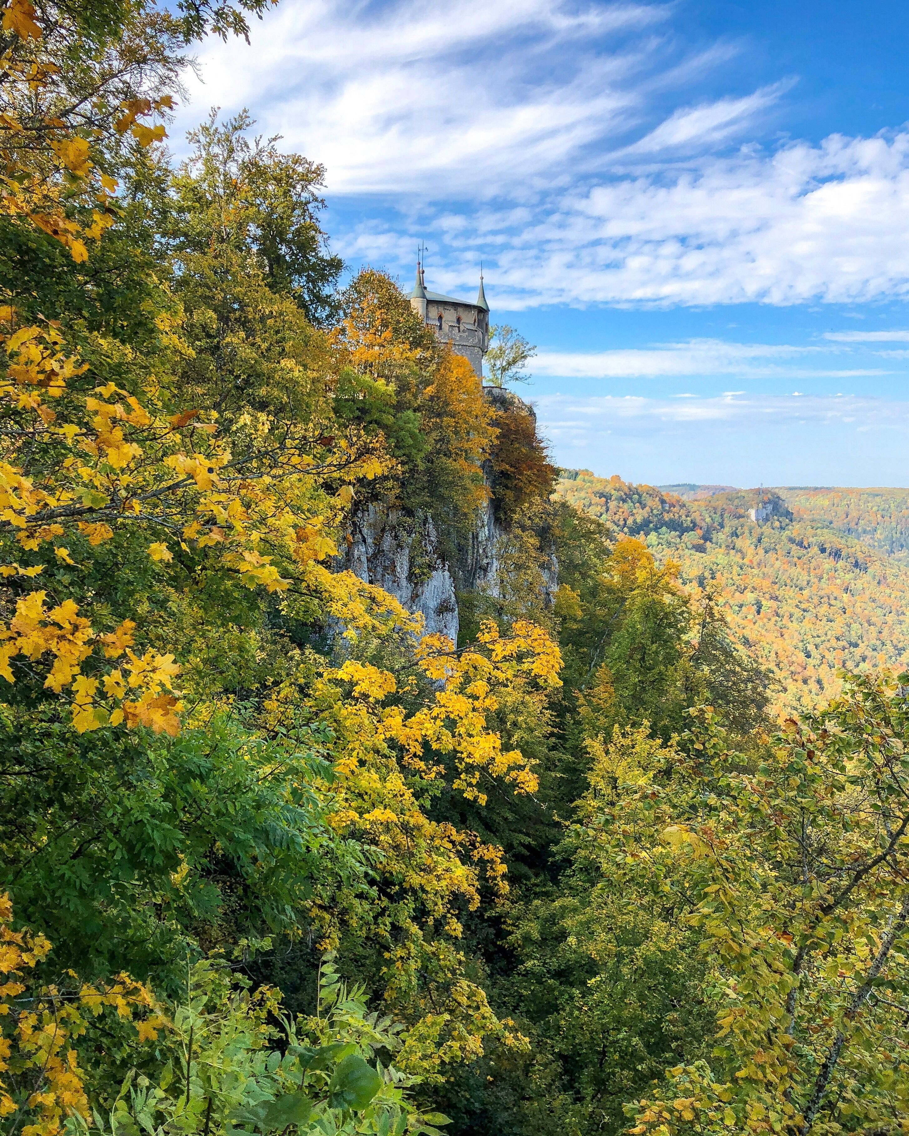 Autumnal view in the Swabian Jura near Castle Lichtenstein, Germany
#Trovember