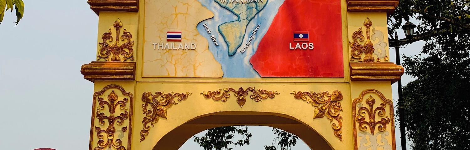 Area where the borders of Laos, Myanmar and Thailand converge on the Ruak and Mekong Rivers.