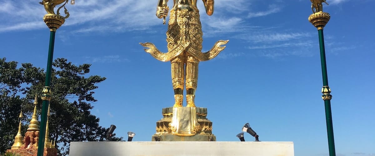 Laos in the background