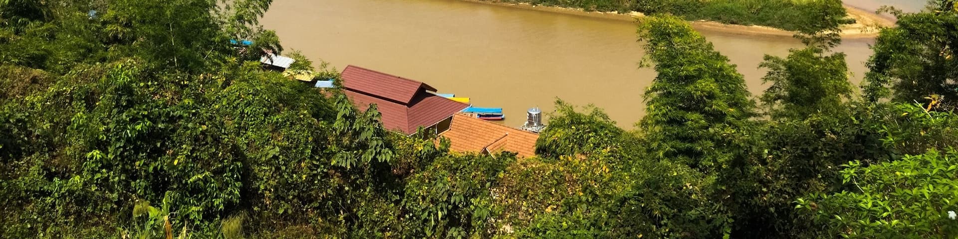 A recent picture of Sob Ruak where the two rivers convene at the famous Golden Triangle in northern Thailand.
