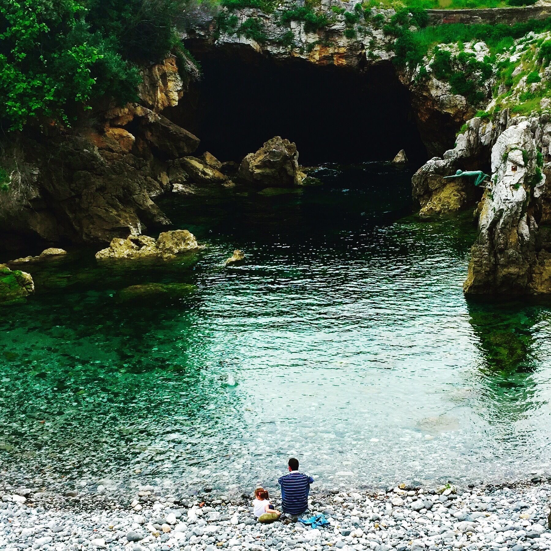 I was walking by this beautiful cove in Castro Urdiales and saw this sweet father/daughter moment.
#AquaTrove