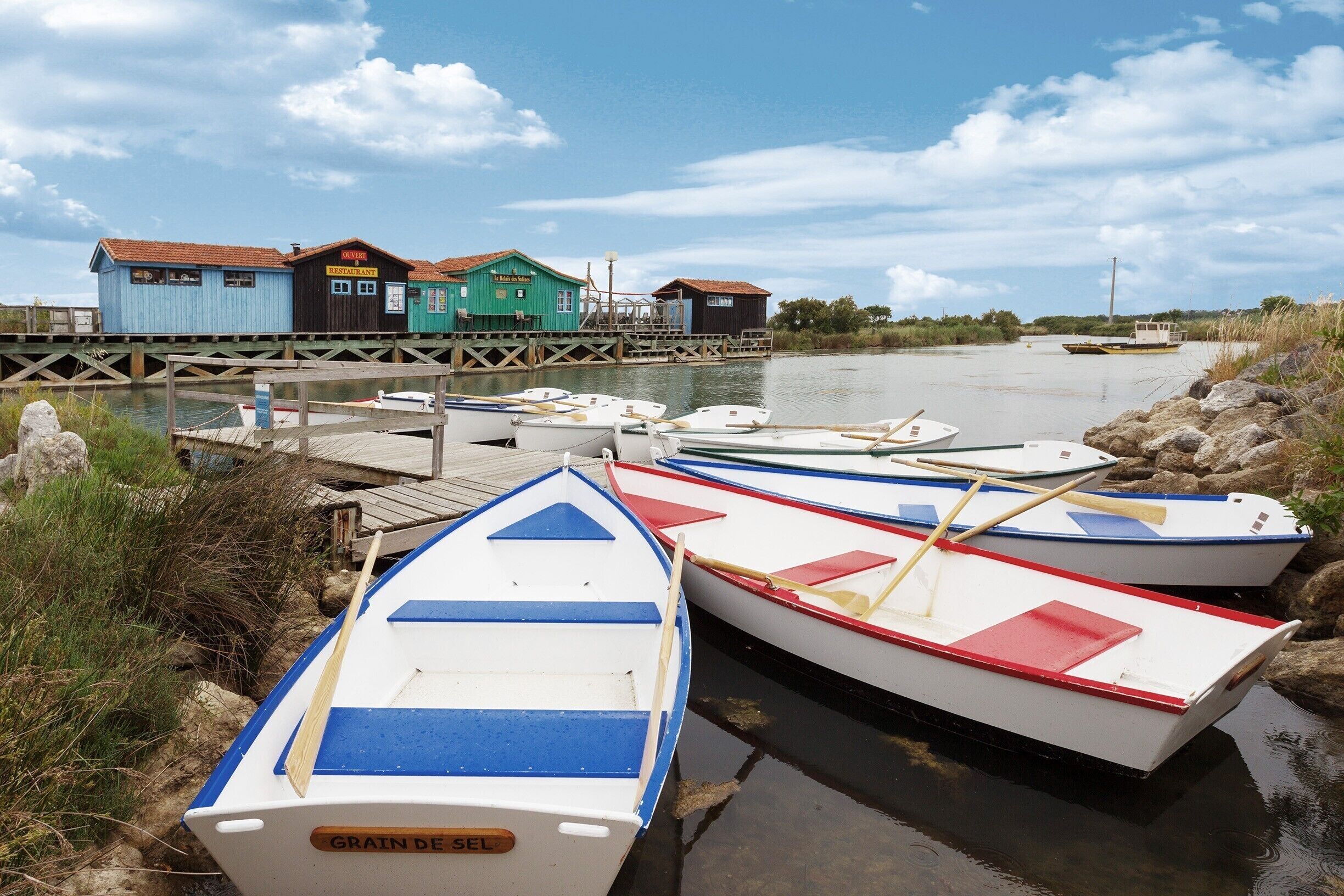 The Ile de Oleron, a long walk or a shorter drive across the bridge and worth a visit on a sunny day.