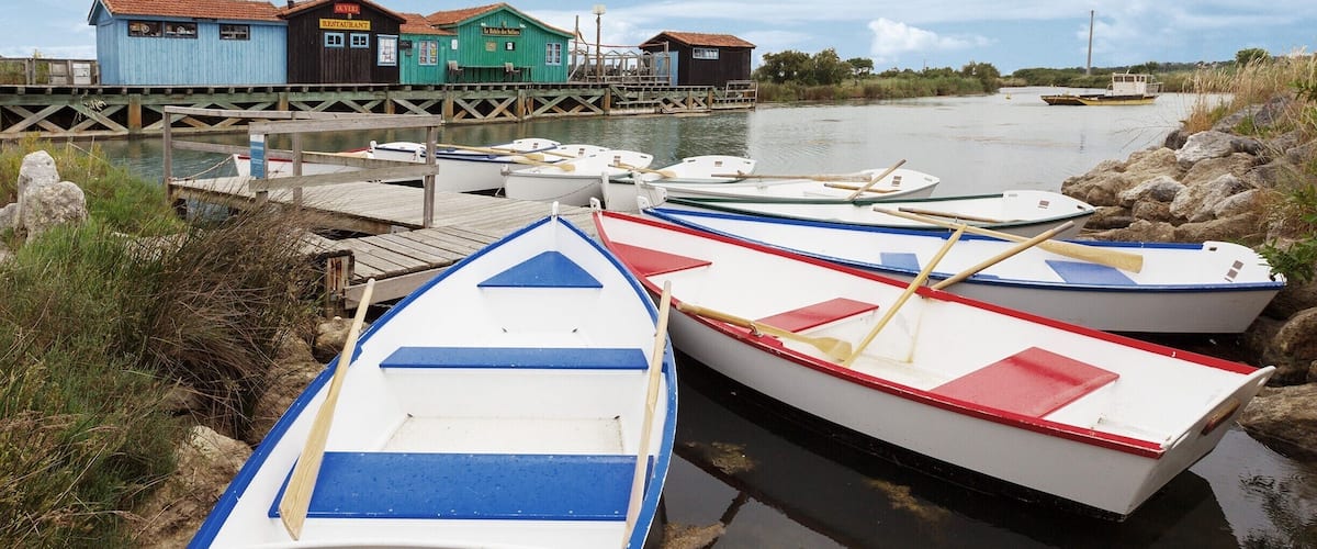 The Ile de Oleron, a long walk or a shorter drive across the bridge and worth a visit on a sunny day.