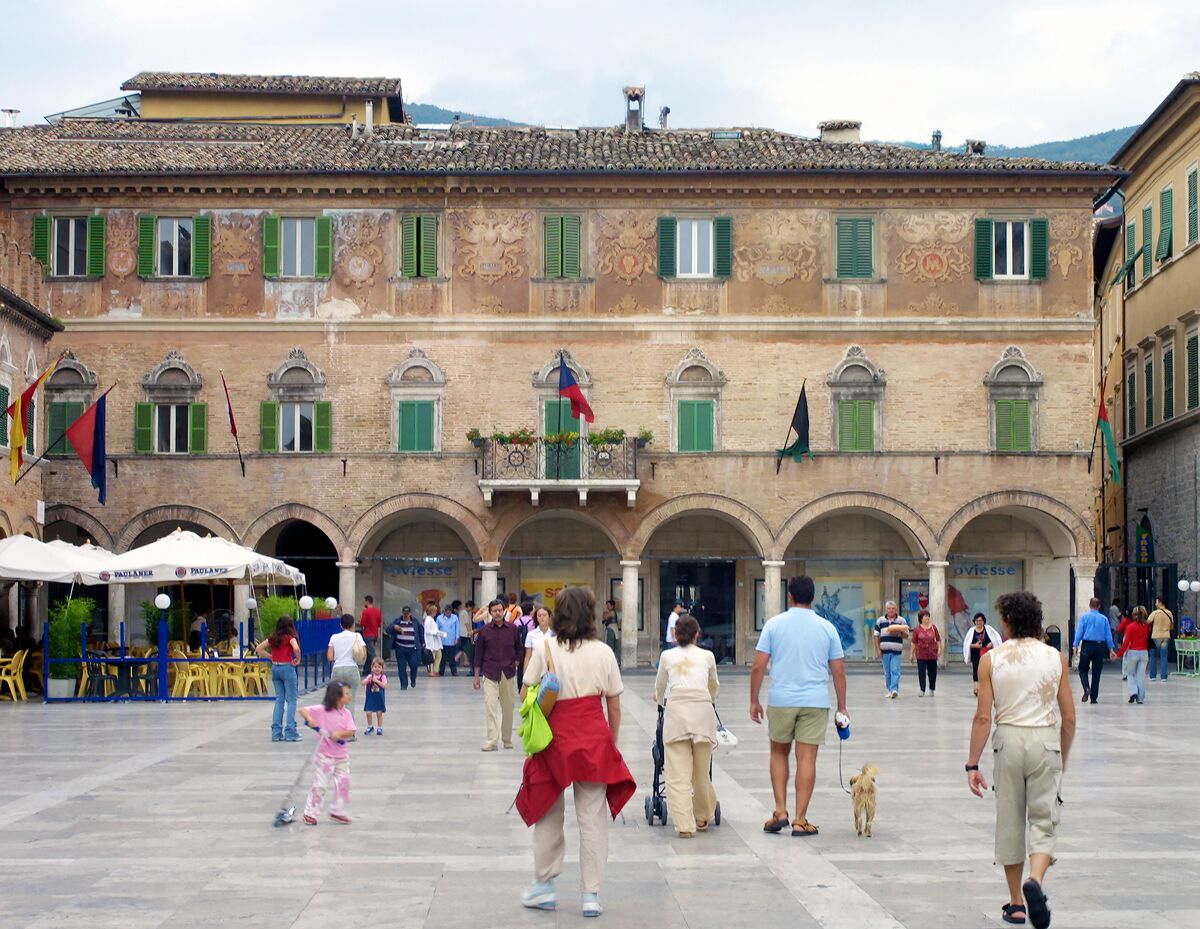 One of the sights to be seen in the town of Ascoli Piceno in the Marche region of Italy.