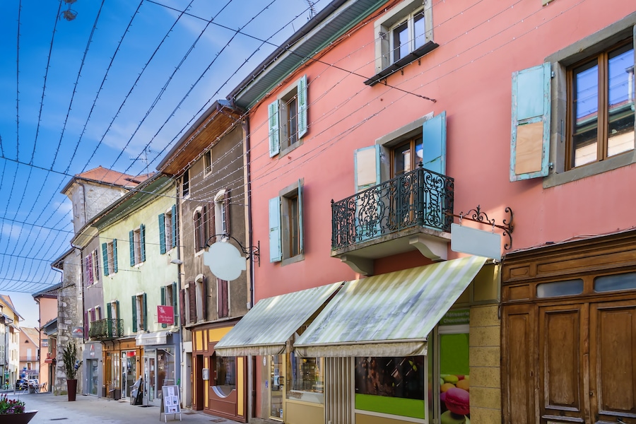 Street in La Roche-sur-Foron, France
