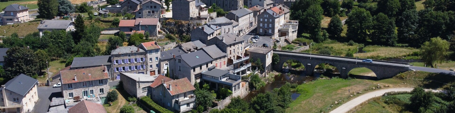 Tence, Haute-Loire, Auvergne RhĂŽne-Alpes, France, Europe, Massif Central