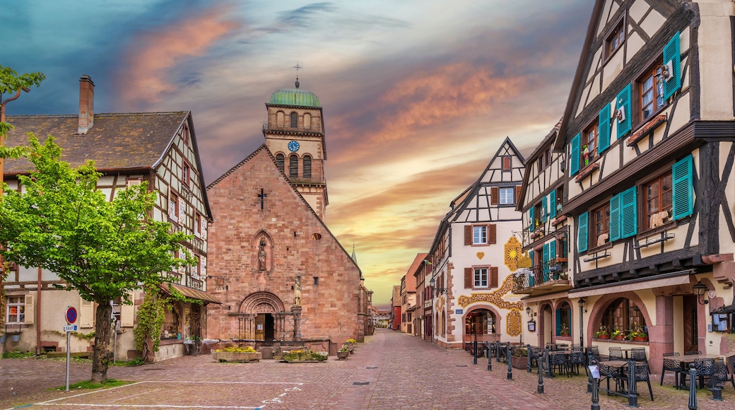 Kaysersberg Town street view in France