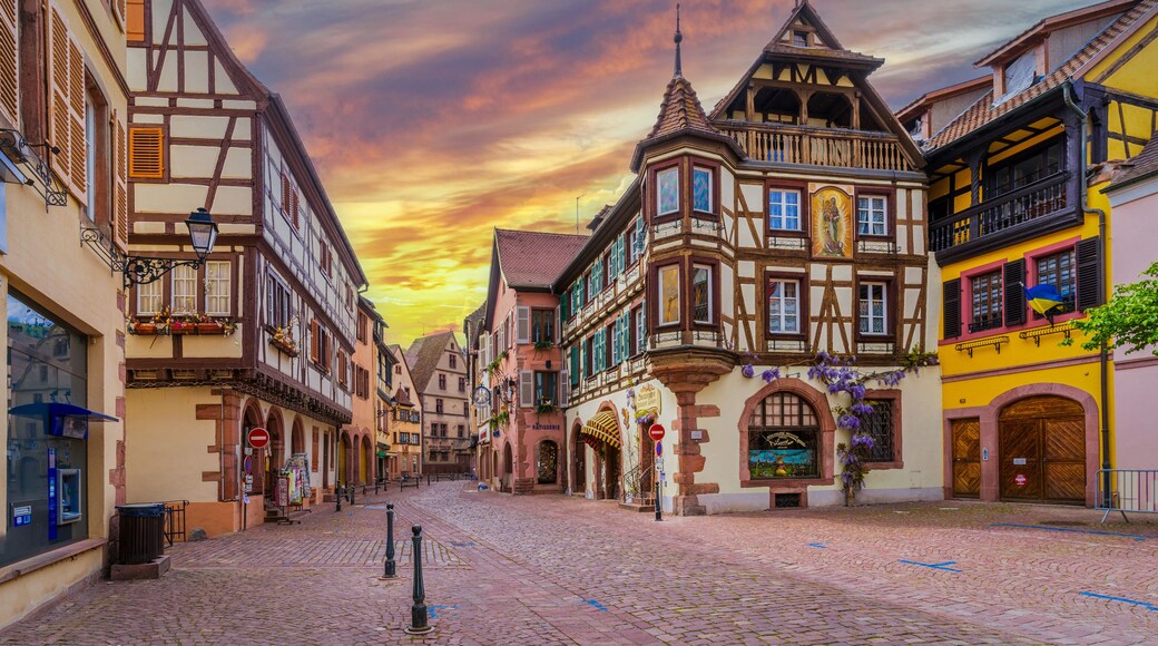 Kaysersberg Town street view in France