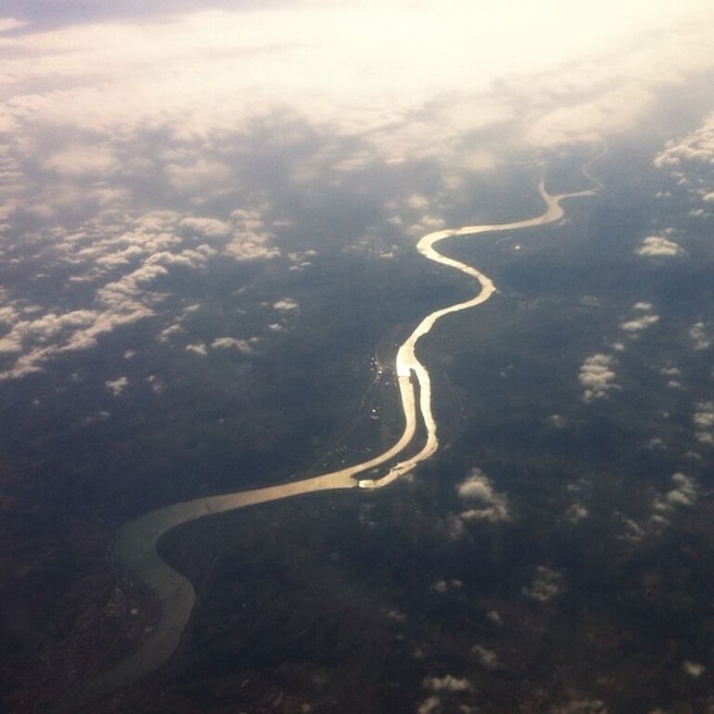 Flying back to Geneva from Madrid