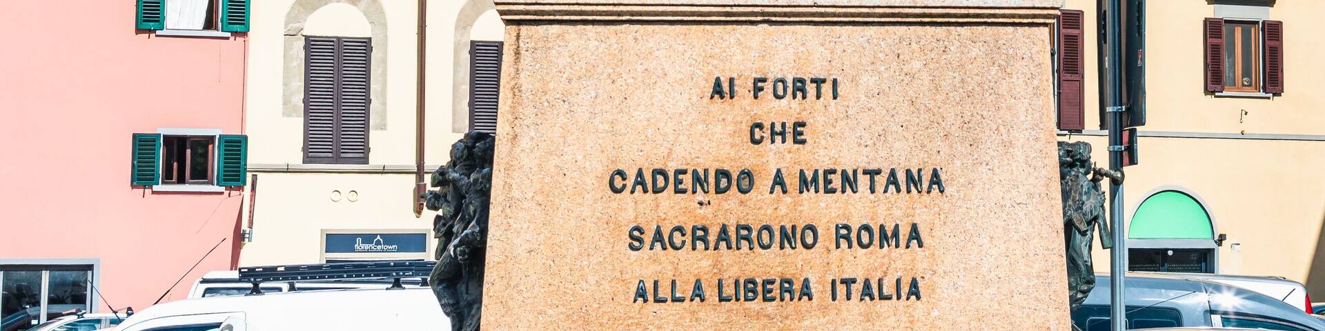 Monument of Piazza Mentana, Florence, Italy, Europe