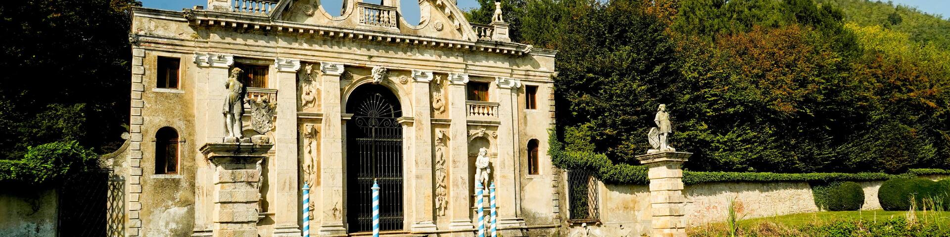 Giardino monumentale di Villa Barbarigo a Valsanzibio. Parco dei Colli Euganei. Padova.